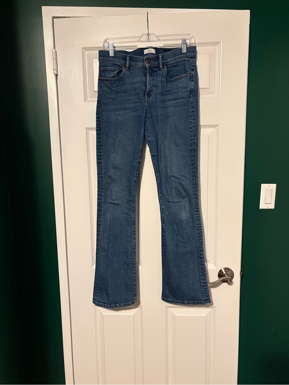LOFT Outlet Women's Dark Blue Flare Jeans